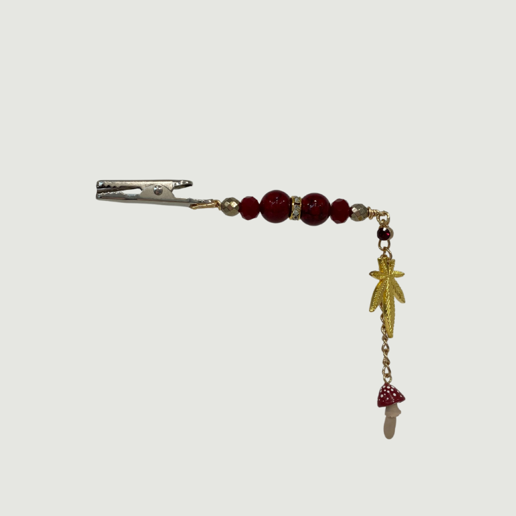 Red & Gold Roach Clip