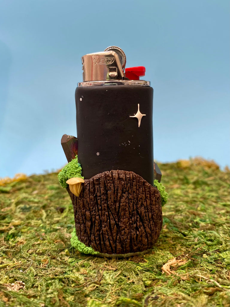 Red Mushroom BIC Lighter case