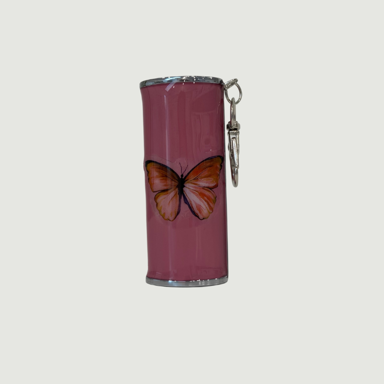 Butterfly Lighter Case Keychain