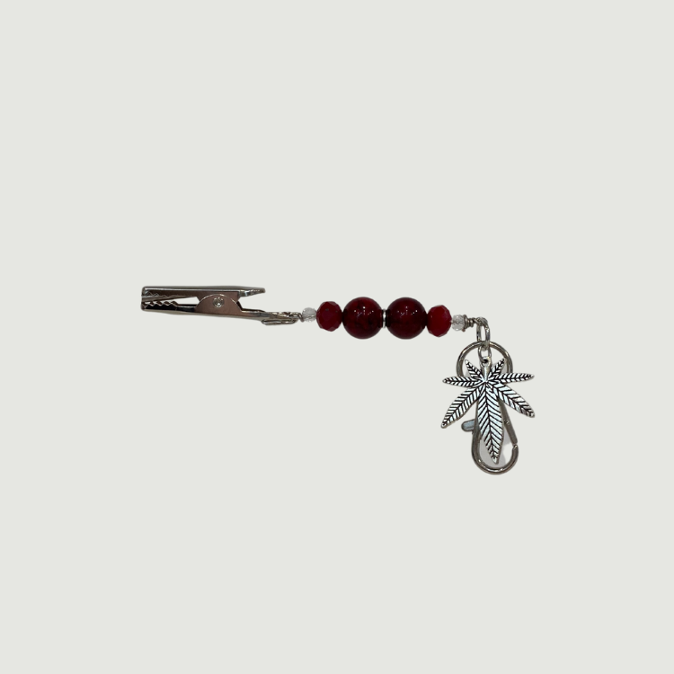 Red Roach Clip Keychain