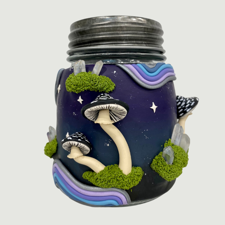 Mushroom Galaxy Stash Jar