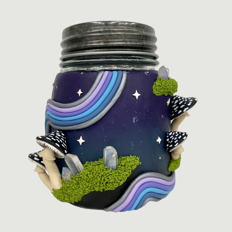 Mushroom Galaxy Stash Jar
