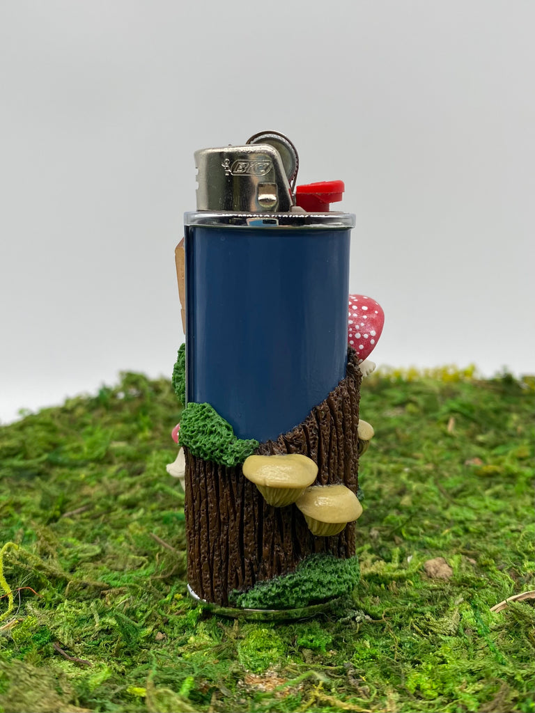 Pink & Blue Mushroom Lighter Sleeve