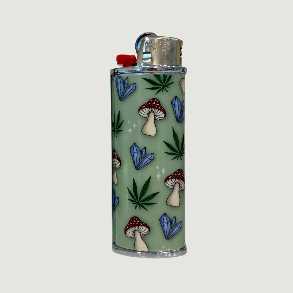 Mushroom Garden Lighter Case