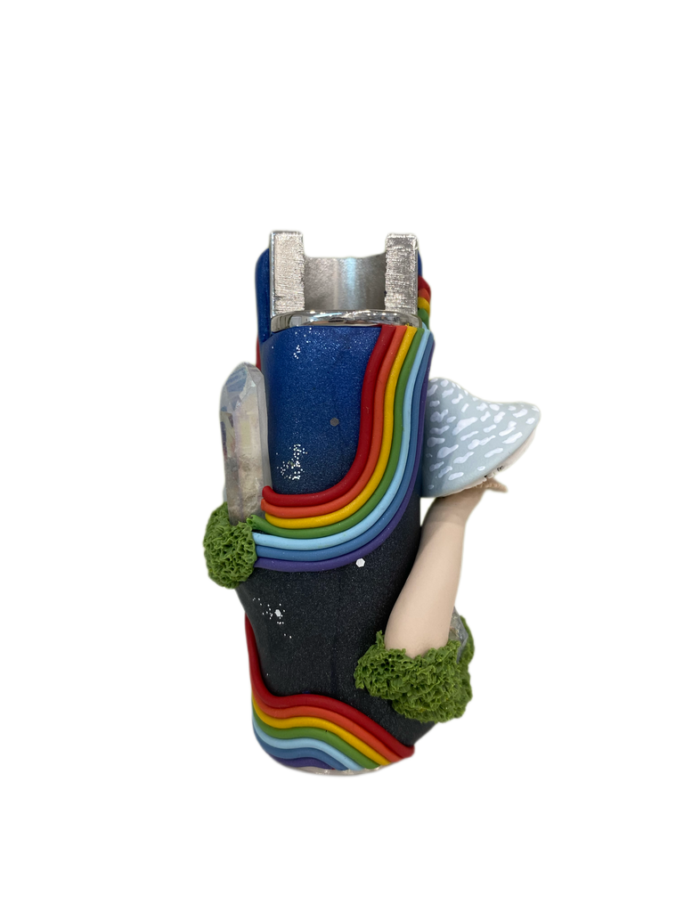 Rainbow Galaxy Mushroom Clipper Case