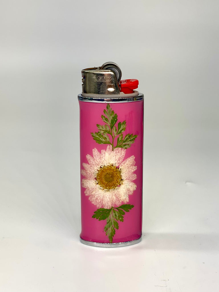 Pink Floral Lighter Sleeve